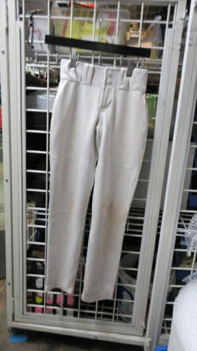 Used Marucci Performance White Open Bottom Baseball pants Size Youth Medium