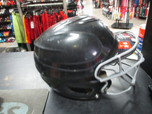 Used Under Armour Size Youth (One Size) Batting Helmet With Mask