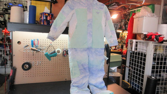 Used Roxy Todd Sparrow Girls Snow Jumpsuit - Size T6-7