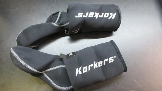 Used Korkers Neoprene Guard Socks Black Size Medium 9-10