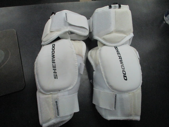 Load image into Gallery viewer, Used Sherwood P.M.P. Hockey Elbow Pads Size Senior Small
