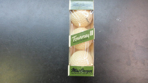 Vintage MacGregor Tourney Golf Balls Set Of 3