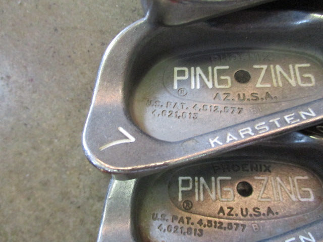 Load image into Gallery viewer, Used Ping Zing Black Dot Iron Set 3-9 Sand Wedge (Need Re-Grip)
