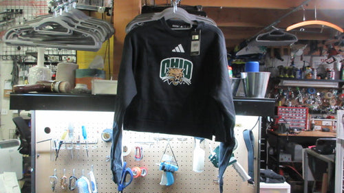 Adidas Ohio University Bobcats Sweater Crop Top - Size Medium