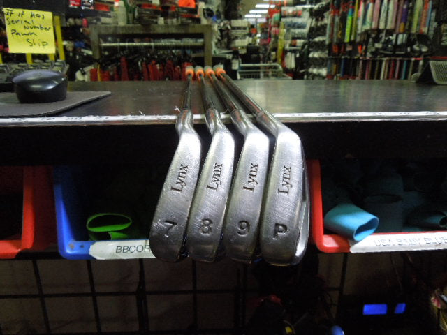 Load image into Gallery viewer, Used Lynx Black Cat 4 pc Right Hand Iron Set 7-9i and Pw
