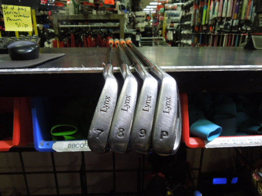 Used Lynx Black Cat 4 pc Right Hand Iron Set 7-9i and Pw