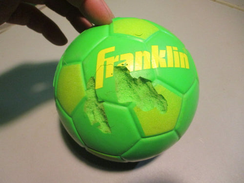 Used Franklin Mini Foam Soccer Ball Has Wear