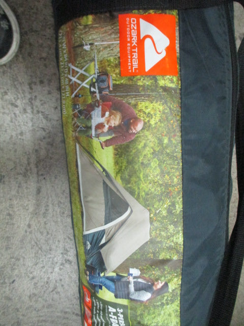 Used Ozark Trail 7' x 7' 3-Person A-Frame Tent