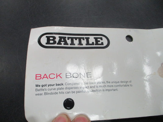 Used Battle Filthy Rich Youth Football Back Plate W/ Hardware