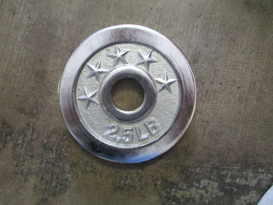 used 2.5lb Four star Chrome Standard Weight Plate