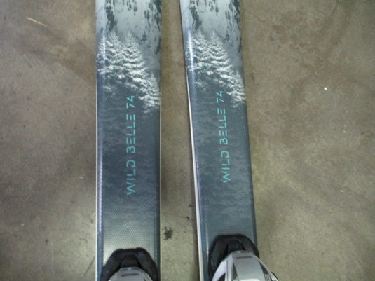 Used Nordica Wild Belle 74 168cm Downhill Skis w/ Marker Bindings