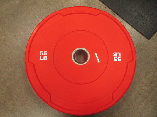 Used 55lb Red Bumper Plate