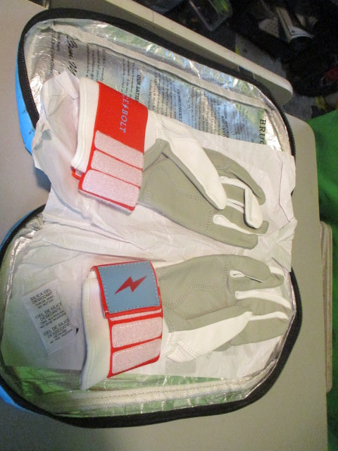 Bruce Bolt Bear Series Short Cuff Batting Gloves Miami Series - Size Small