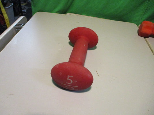 Used Neoprene 5LB Dumbbell