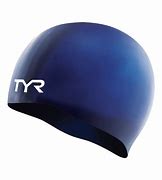 New TYR Wrinkle-Free Silicone Adult Swim Cap - Navy