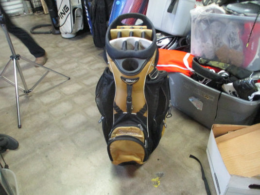 Used Titleist Cart Bag Gold and Black Golf Bag