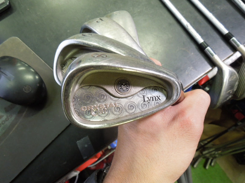 Load image into Gallery viewer, Used Lynx Crystal Cat 10pc Right Hand Ladies Golf Club Set
