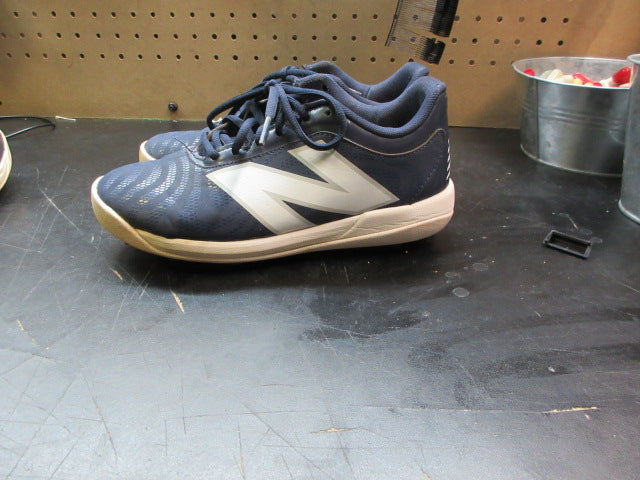 Load image into Gallery viewer, Used New Balance Baseball Cleats size 4 Navy
