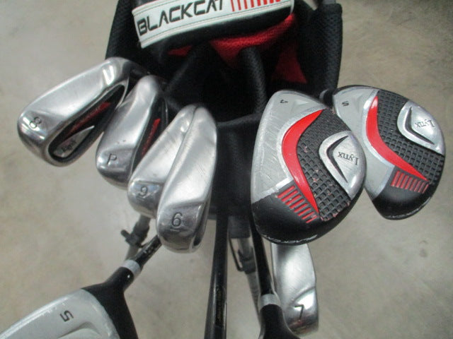 Load image into Gallery viewer, Used Lynx Black Cat 11 Piece Complete Golf Set w/ Bag
