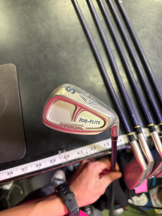 Used Top Flite Tour Diamond Ladies 6pc Right Hand Iron Set 4-9i no 6 and Sw