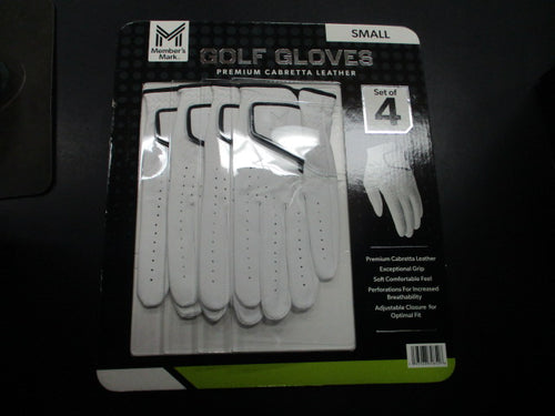 Member's Mark Premium Cabretta Leather Golf Gloves Pack Of 4 - LH Size Small