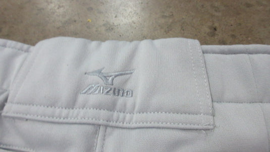 Used Mizuno Eleastic Bottoms Baseball Pants Size YXXL (30-32) Gray
