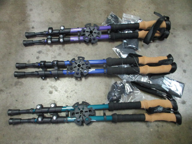 Load image into Gallery viewer, New Erik Sports MINCLIM X Trekking Poles - Purple
