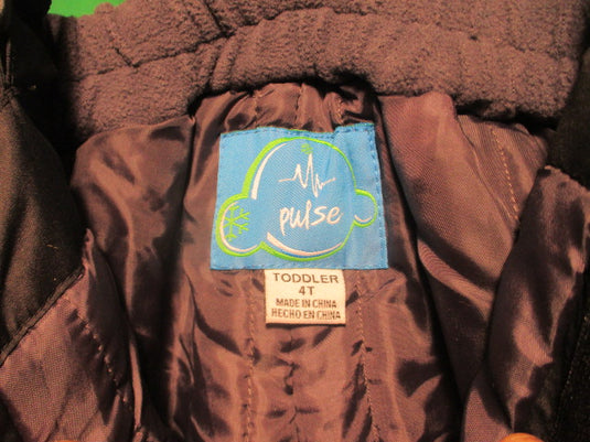 Used Pulse Toddler 4T Snow Pats with Suspenders Black