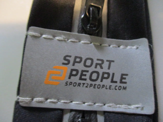 Load image into Gallery viewer, Used Sports People Running Belt w/ 2 Pockets Black Fanny Pack

