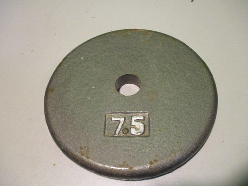 Used Cast Iron 7.5LB Weight Plate