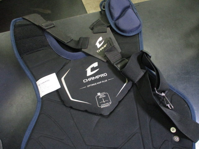 Load image into Gallery viewer, Used Champro Optimus MVP+ NOCSAE Cert Chest Protector Size Intermidiate in Navy
