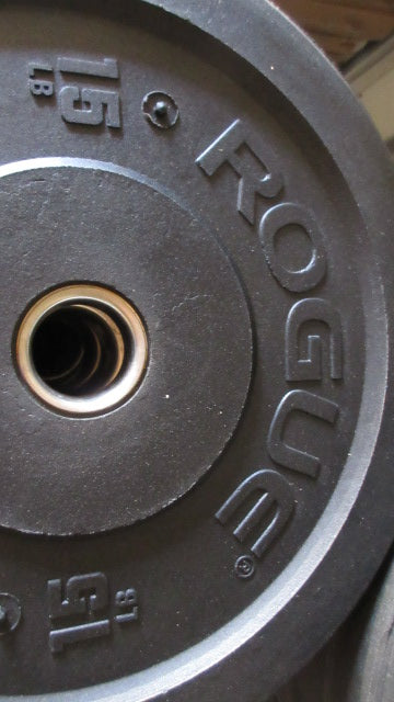 Load image into Gallery viewer, Rogue Mil Spec 15lb Bumper Plates sold as a set of 2
