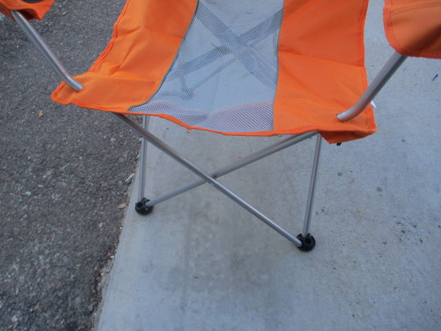 Load image into Gallery viewer, Used Mesh Orange Camping Chair
