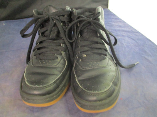 Used Converse Mid Top Faux Leather Sneakers Size 3.5