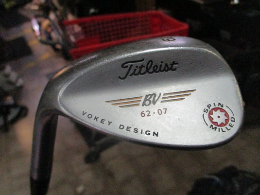 Used Titleist BV 62-07 Vokey Design Sin Milled Lefty 62 Deg Wedge