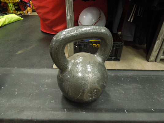Used Cap 45 lb Cast Iron Kettlebell