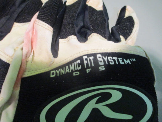Used Rawlings Dynamic Fit Adult Xl Batting Gloves (Has Hole)