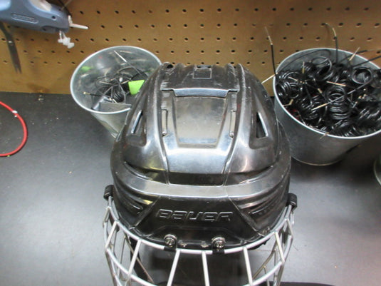 Used Bauer RE-AKT 155 Adjustable Hockey Helmet W/ Mask - Size Large