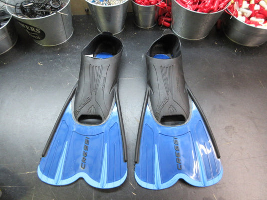 Used Cressi Agua Short Swim Fins - Size 8 1/2 - 9 1/2