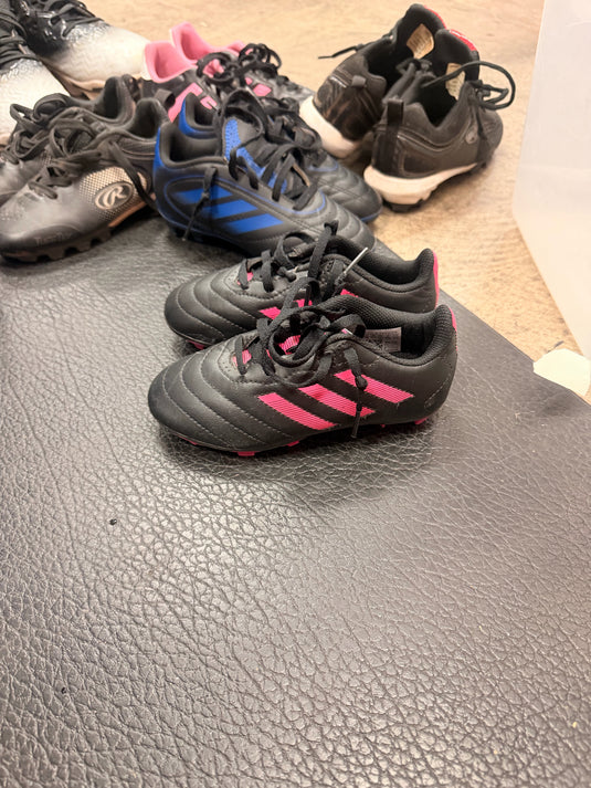 Used Pink and black Adidas Size11 Soccer Cleat