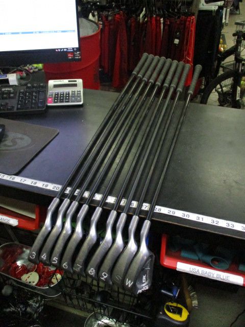 Load image into Gallery viewer, Used PING IST.Karsten Black Dot Right Hand 9pc Iron Set 3-9i, P-Sw
