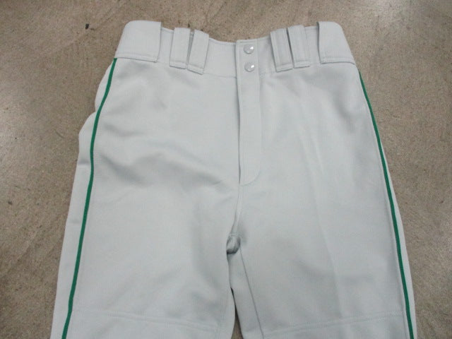 Load image into Gallery viewer, Mizuno Performance Gray Baseball Pants Sz Small - Green Piping
