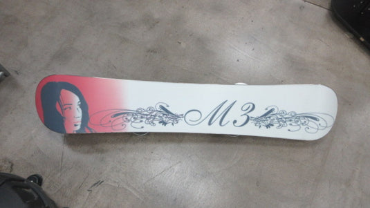 Used M3 Bedroom Eyes 153cm Snowboard W/ Lamar Bindings - DECK HAS WEAR