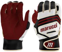 New Marucci Fuzn Pro Batting Gloves Adult Size Medium - Red/Black