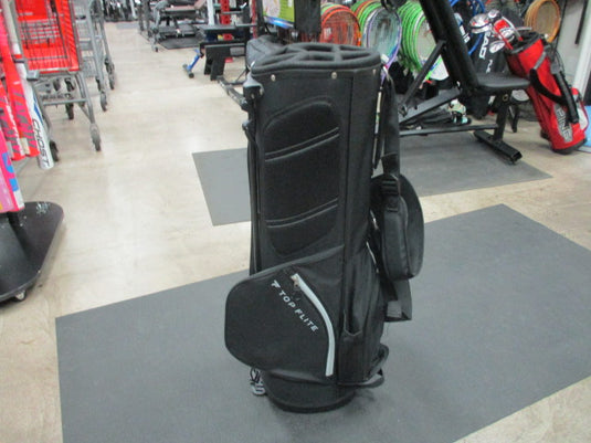 Used Top Flite Black Golf Stand Bag