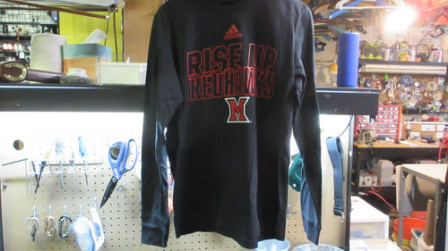 Adidas Miami University Red Hawks Long Sleeve Shirt - Size Medium