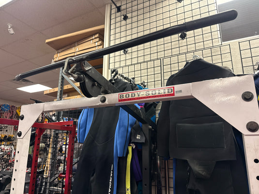 Used Body Solid PowerLine Half Rack, Cable System + More( Read Description )