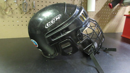 Used CCM Tacks Hockey Helmet 6 7/8 - 7 3/8 Size Medium - Black