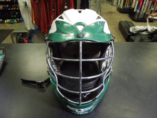 Load image into Gallery viewer, Used Cascade CPXR Lacrosse Helmet With SPR Fit Sizing System in Green on White

