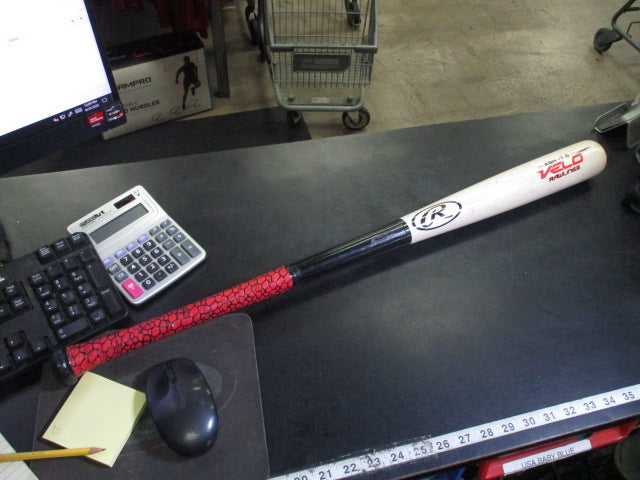 Load image into Gallery viewer, Used Rawlings Velo Youth Ash 7.5 Wood Baseball Bat 31 in 23.5 oz
